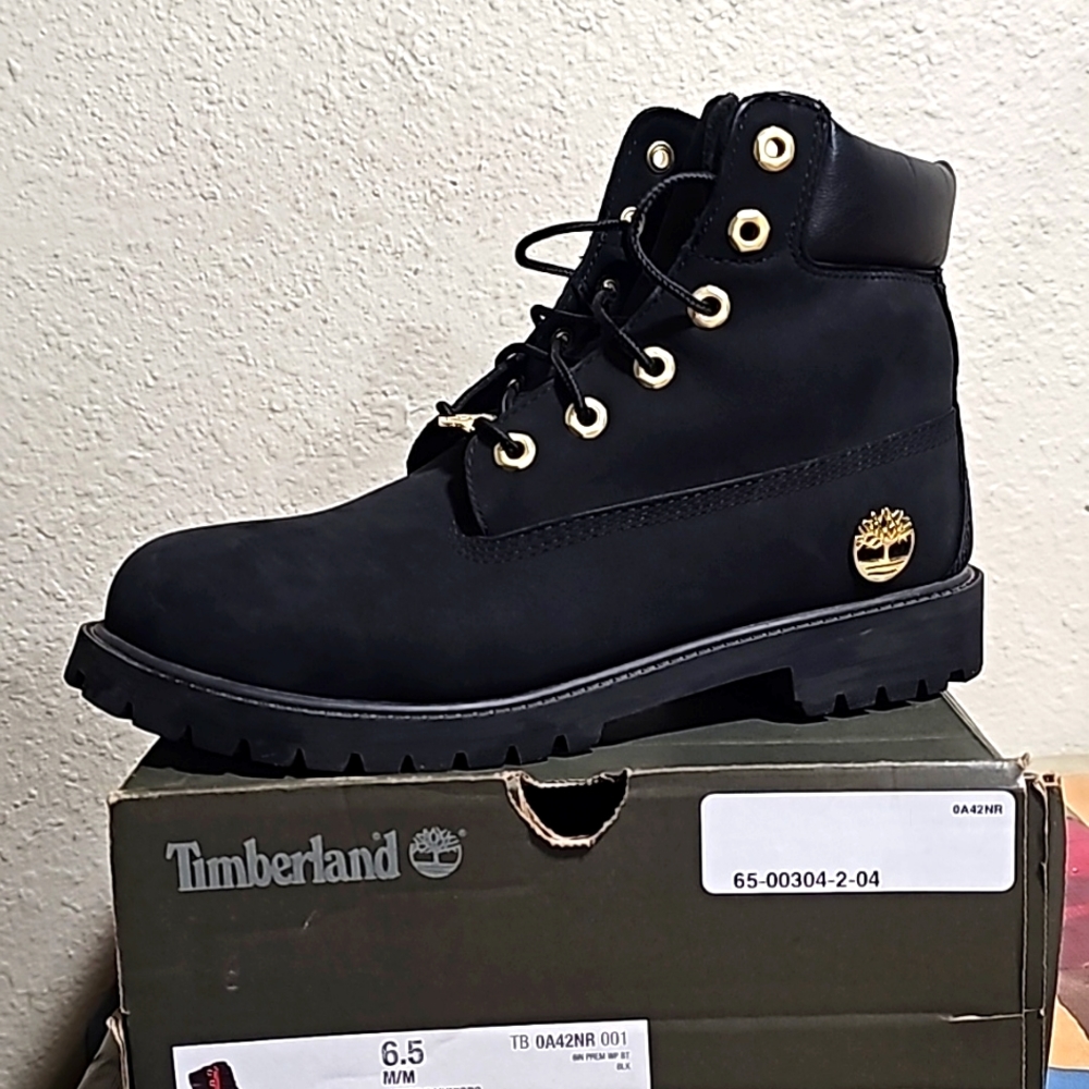 Black Timberland 6.5 Junior's waterproof